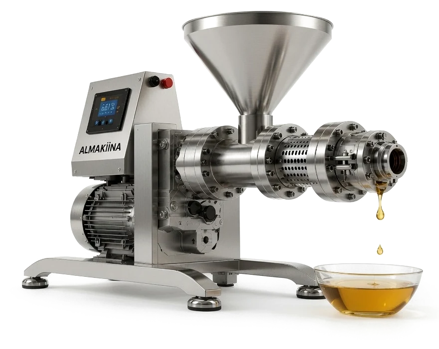 ALMAKIINA Cold Press Oil Machine — side view